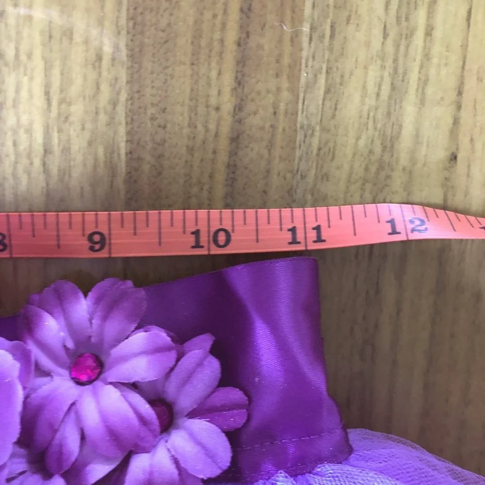 New Violet Purple Leotard & Tutu by Childhood Enchantment Medium Floral Ribbon M